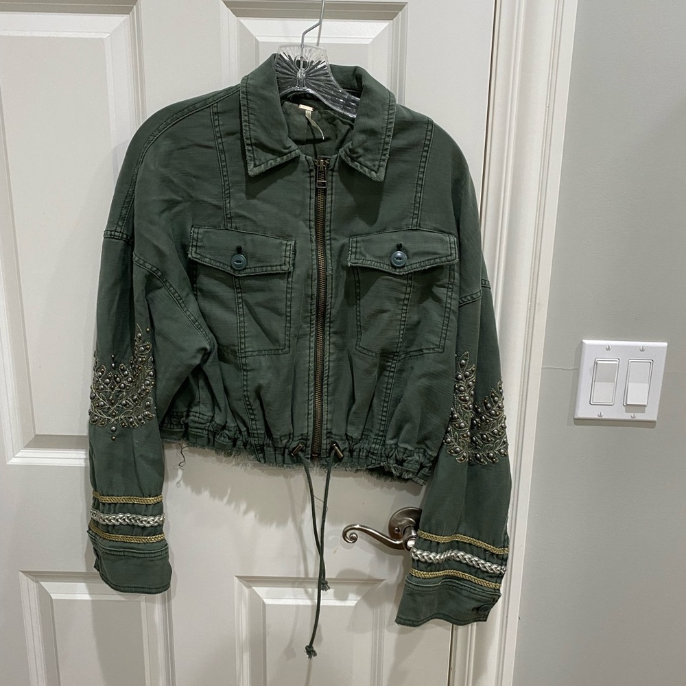 Green Free People Jacket